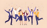 Businesspeople celebrating iStock lF4dM5