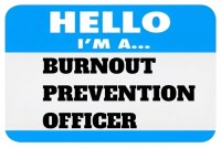 Burnout Prevention Officer nametag LdlyX0