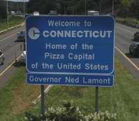 Connecticut welcome sign Instagram 7GwArL