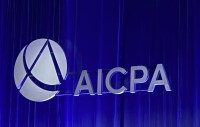 AICPA logo at event upb52K